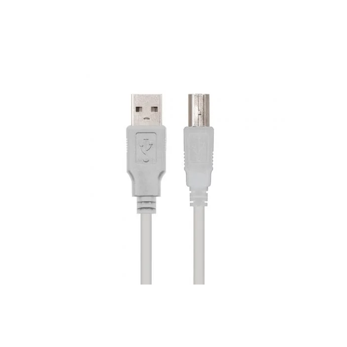 Nano Cable 10.01.0102 Cable USB 2.0 Impresora Tipo-B Macho - USB Macho 480Mbps 1m Beige Nano Cable 10.01.0102 Cable USB 2.0 Impresora Tipo-B Macho - USB Macho 480Mbps 1m Beige