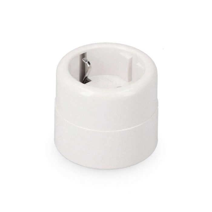Solera 517 Base de superficie t/tl redonda 10/16A 250V Termoplástico Blanco para conexión eléctrica Solera 517 Base de superficie t/tl redonda 10/16A 250V Termoplástico Blanco para conexión eléctrica