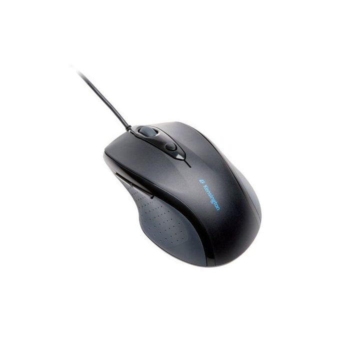 Kensington Ratón Pro Fit Cable USB 800 PPP Negro - Diseño ambidiestro, compatible con PC y Mac