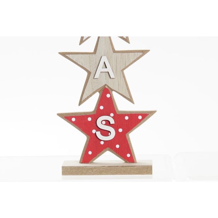 Decoracion Navidad Tradicional DKD Home Decor Rojo Natural 4 x 30.5 x 10 cm (6 Unidades) 2