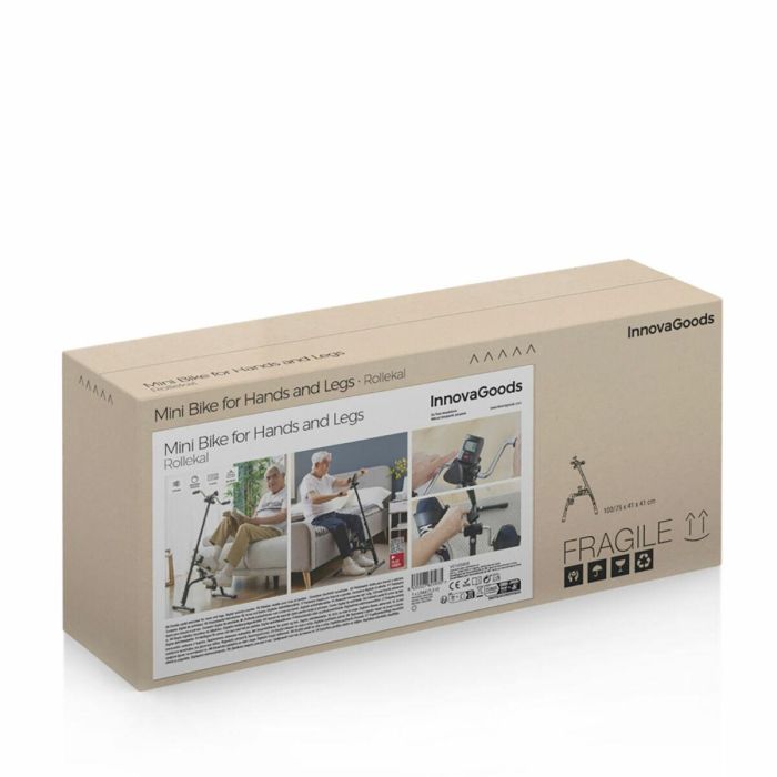 Pedaleador Dual para Brazos y Piernas Rollekal InnovaGoods 8 Pedaleador Dual para Brazos y Piernas Rollekal InnovaGoods 8