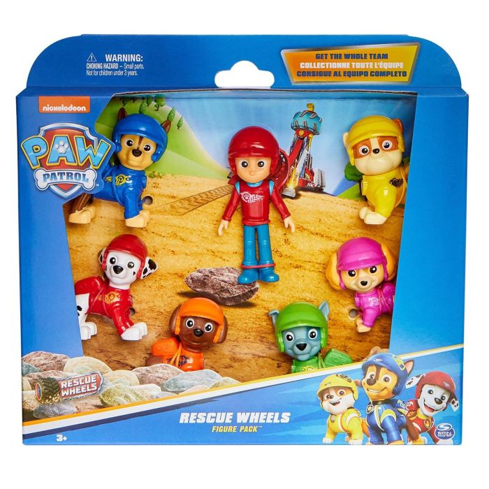 Spin Master SPI681147024830 Multipack de 7 Figuras Ruedas de Rescate Paw Patrol 4