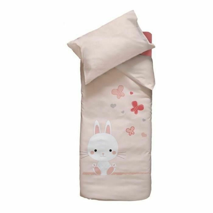 Domiva Juego de Cama Bebé Funda Nórdica Lapinou 100x140 cm + Funda Almohada 40x60 cm