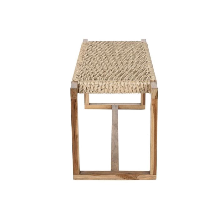 DKD Home Decor Descalzadora Boho de Teca y Fibra Marrón 120 x 40 x 45 cm 4 DKD Home Decor Descalzadora Boho de Teca y Fibra Marrón 120 x 40 x 45 cm 4