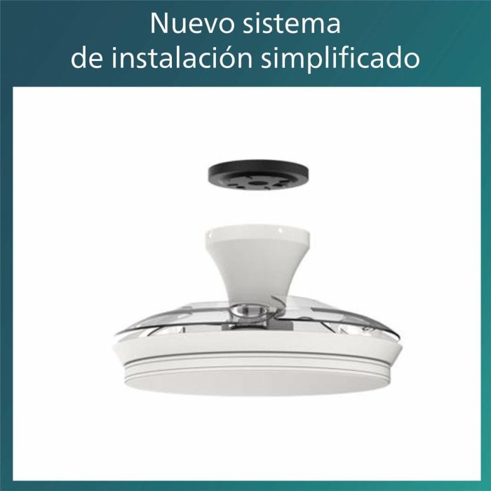 Ventilador de Techo con Luz Philips 929004081801 Blanco Dorado (4000 K) (2700 K) 4 Ventilador de Techo con Luz Philips 929004081801 Blanco Dorado (4000 K) (2700 K) 4