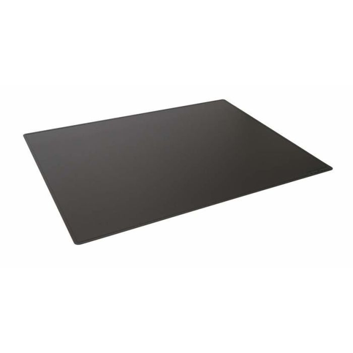 Durable 713301 - Alfombrilla de escritorio PP con ranura decorativa, plástico, antideslizante, 650x500mm, negro