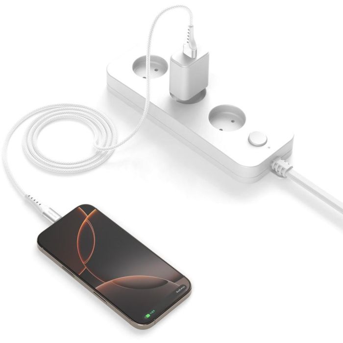 4smarts USB-A auf USB-C Kabel PrimeCord 18W 1.5m. weiss 3