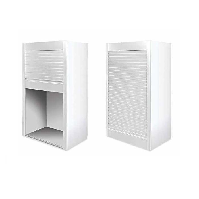 BOXMILANO Persiana Enrollable H1500 Blanco Mate Aluminio SP16/SP19 para Módulos 600 y 900 Mm
