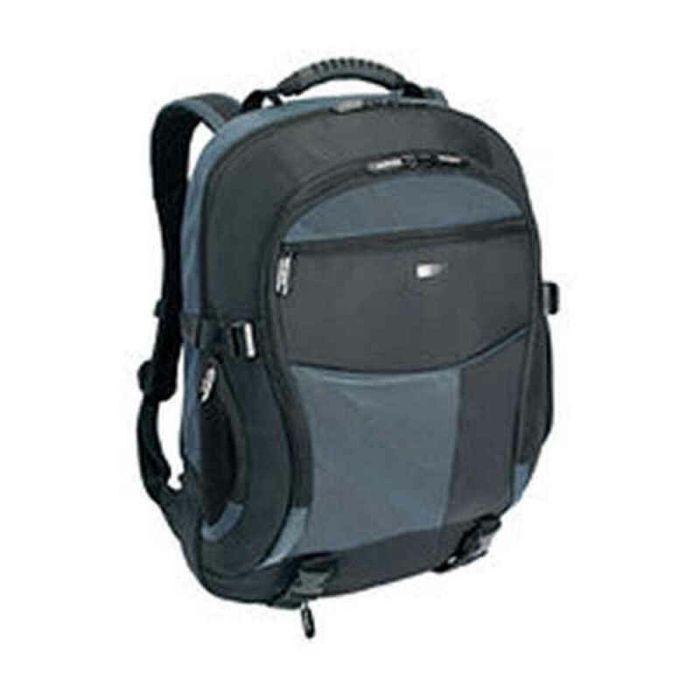 Targus TCB001EU Mochila Portátil XL 18.4" Nylon Impermeable Acolchada con Organizador y Correa Cintura Negro/Azul Targus TCB001EU Mochila Portátil XL 18.4" Nylon Impermeable Acolchada con Organizador y Correa Cintura Negro/Azul