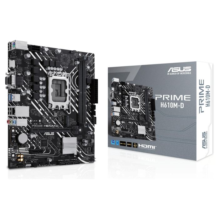 ASUS PRIME H610M-D LGA 1700 DDR5 HDMI/VGA PCIE4.0 4SATA3 USB3.2 MATX 0 ASUS PRIME H610M-D LGA 1700 DDR5 HDMI/VGA PCIE4.0 4SATA3 USB3.2 MATX 0