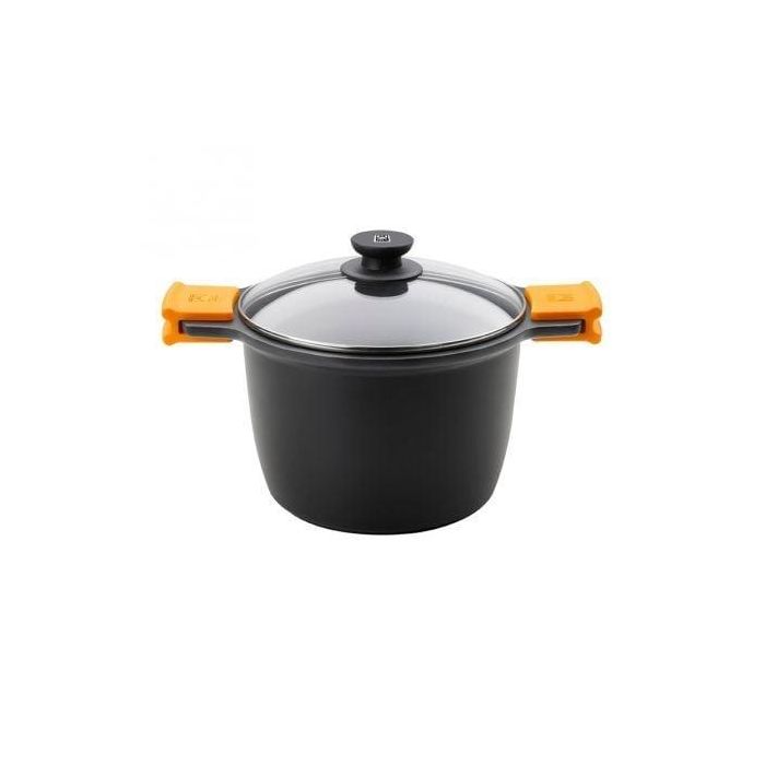 Olla con Tapa de Cristal BRA A273907 Negro Metal Aluminio Aluminio Forjado Aluminio fundido (1 unidad) Olla con Tapa de Cristal BRA A273907 Negro Metal Aluminio Aluminio Forjado Aluminio fundido (1 unidad)