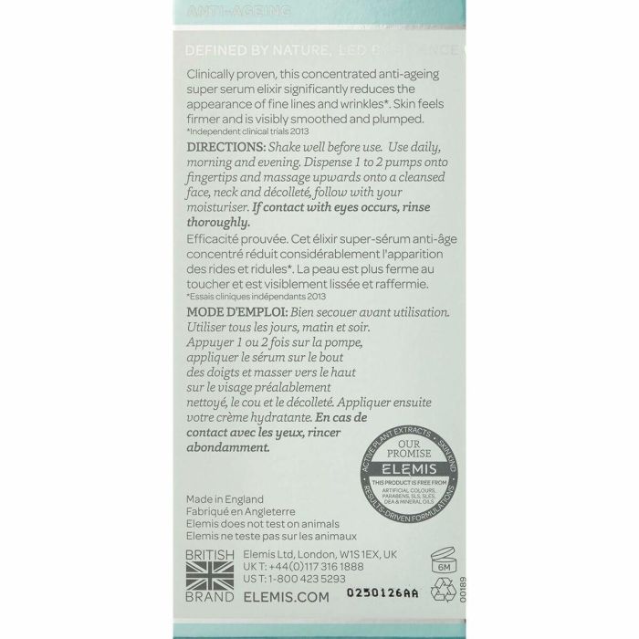 Elemis PRO-COLLAGEN super serum elixir Sérum Facial Antiedad y Antiarrugas - Firmeza, Elasticidad e Hidratación 15 ml 3 Elemis PRO-COLLAGEN super serum elixir Sérum Facial Antiedad y Antiarrugas - Firmeza, Elasticidad e Hidratación 15 ml 3