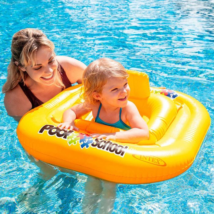 Flotador de bebé Intex Amarillo 79 x 23 x 79 cm (12 Unidades) 2 Flotador de bebé Intex Amarillo 79 x 23 x 79 cm (12 Unidades) 2