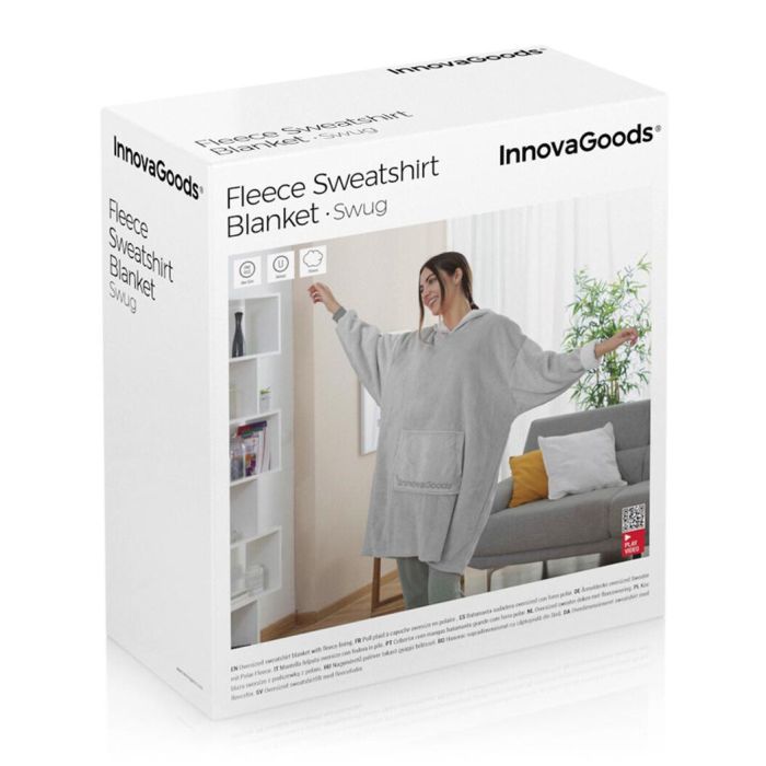 Batamanta Sudadera Oversized con Forro Polar Swug InnovaGoods 2 Batamanta Sudadera Oversized con Forro Polar Swug InnovaGoods 2