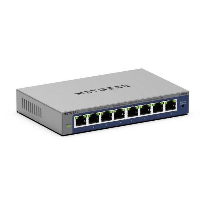 Netgear GS108E 8-Port Gigabit Plus Switch con VLAN y QoS, 158 x 101 x 29 mm 1