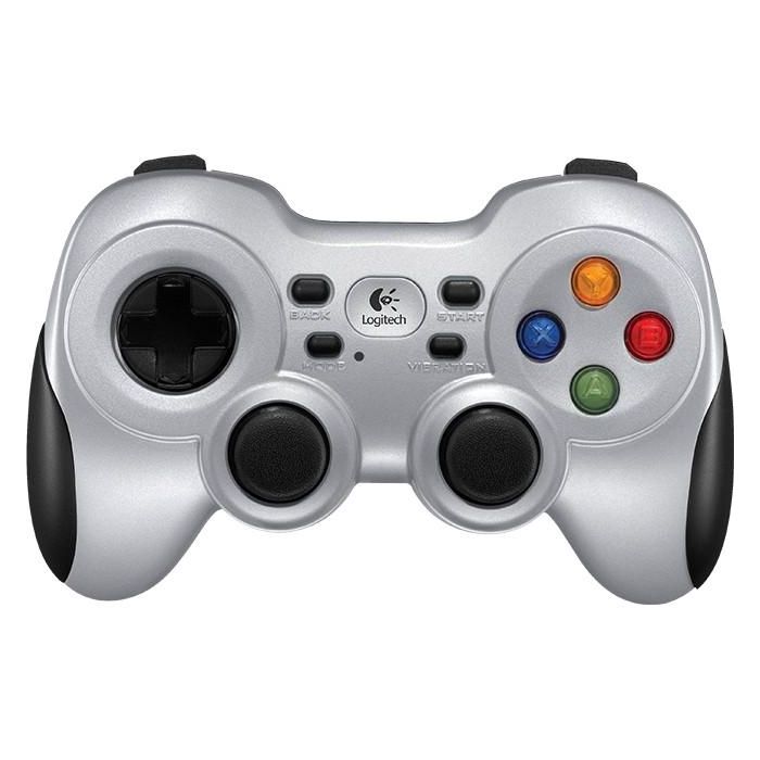 Logitech 940-000145 Gamepad F710 Inalámbrico para PC con Vibración, USB Nanorreceptor, Pilas AA incluidas