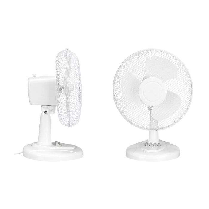 Argon Ventilador de Mesa 40W, 3 Velocidades + Giro 75° + Oscilación, 27x51x33.5 cm, Blanco 3
