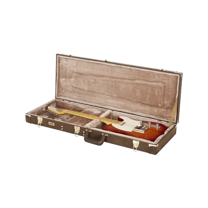 Gator GW Deluxe Estuche Marrón para Guitarra Eléctrica 0 Gator GW Deluxe Estuche Marrón para Guitarra Eléctrica 0