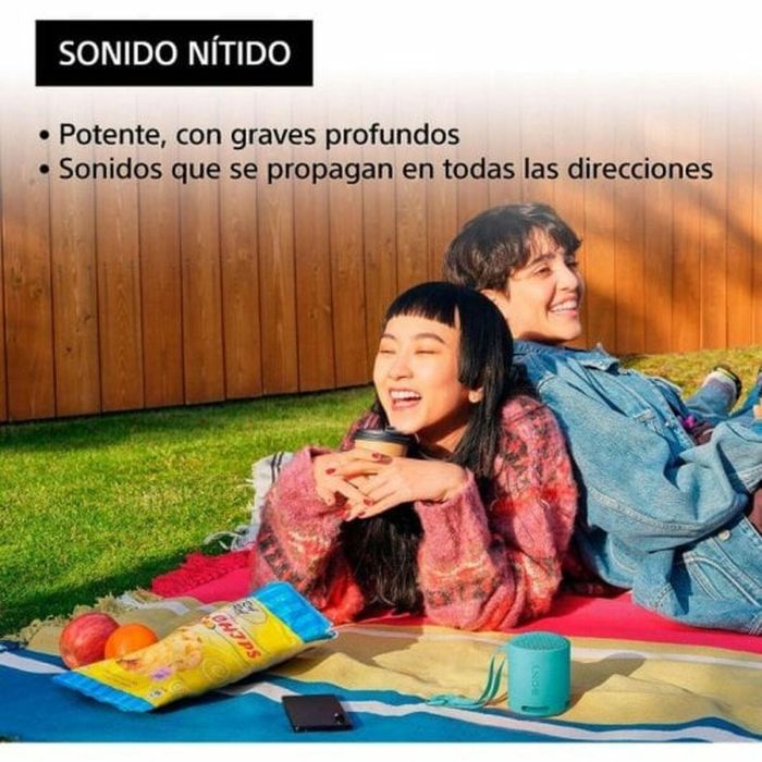 Altavoz Bluetooth Portátil Sony SRSXB100L Azul 5 Altavoz Bluetooth Portátil Sony SRSXB100L Azul 5