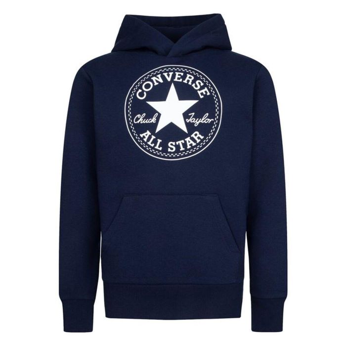 Sudadera con Capucha Niño Converse Chuck Taylor Patch Core Azul marino 3