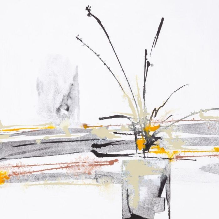 Cuadro Pintura Jarrones 2/M Lienzo 100 X 100 cm