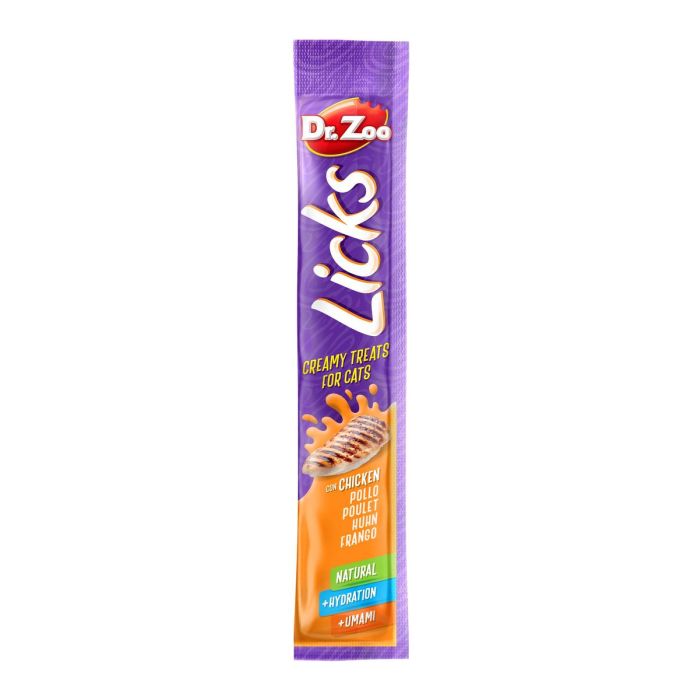 Dr Zoo Licks Gato Pollo 12x4x15 gr