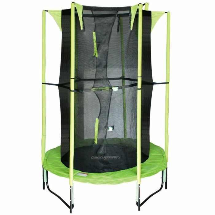 Trampolín con red 122x122x184 altura soporta 25 kg Trampolín con red 122x122x184 altura soporta 25 kg