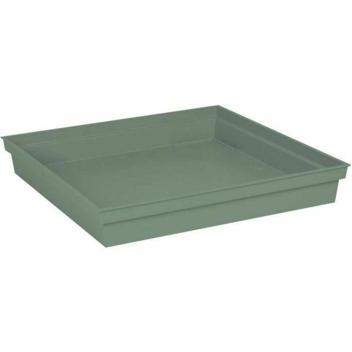 EDA PLASTIQUE - Platillo cuadrado Toscana - 40 cm - Verde laurel