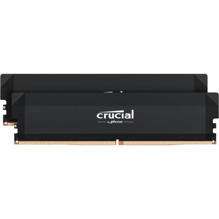 Memoria RAM CRUCIAL DDR5 PRO - Edición Overclocking - Kit 64 GB (2 x 32 GB) - 6400 MT/s - CL40 - UDIMM Memoria RAM CRUCIAL DDR5 PRO - Edición Overclocking - Kit 64 GB (2 x 32 GB) - 6400 MT/s - CL40 - UDIMM