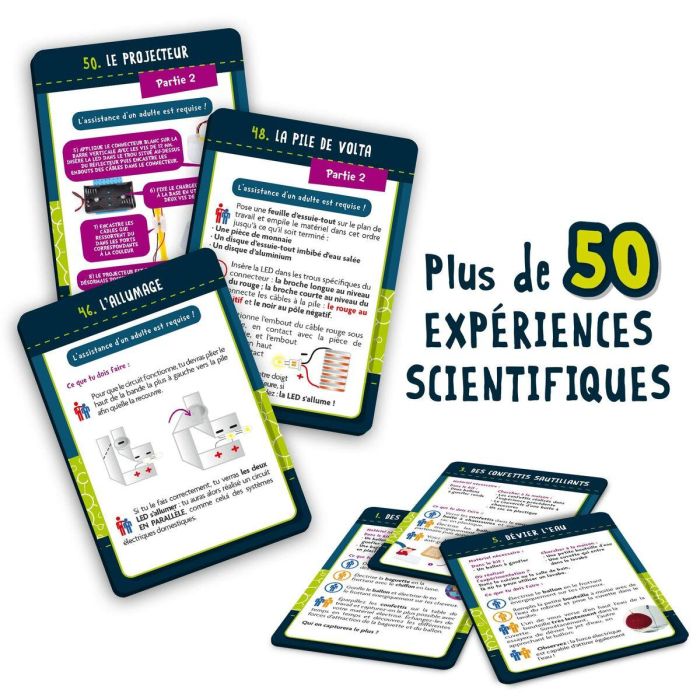 Lisciani Giochi AUC8008324093168 - Genius Science - Juego de Ciencia - Electricidad - 50 Experimentos 4