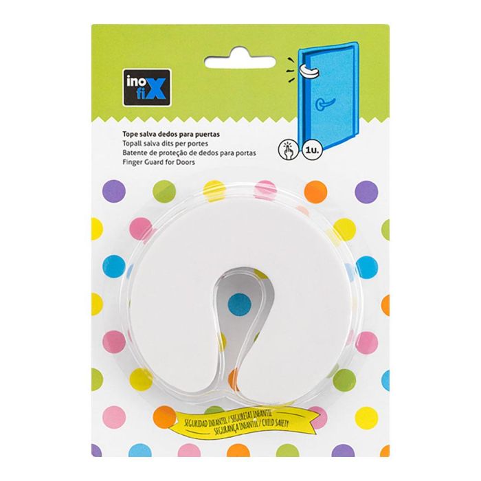 Inofix Tope Salva Dedos para Puertas Blanco 5200-2-001 (Blister) 1 Inofix Tope Salva Dedos para Puertas Blanco 5200-2-001 (Blister) 1