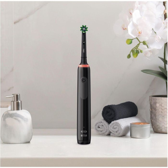 Oral-B Pro 3 3000 CrossAction Adulto Cepillo Dental Oscilante Negro con 3 Modos, Sensor de Presión y 336h de Autonomía 2