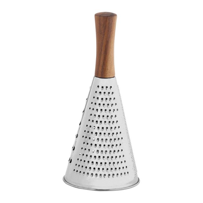 Andrea House Rallador inoxidable/acacia Ø10,5x24cm con 3 tipos de perforaciones diferentes CC68027 1 Andrea House Rallador inoxidable/acacia Ø10,5x24cm con 3 tipos de perforaciones diferentes CC68027 1