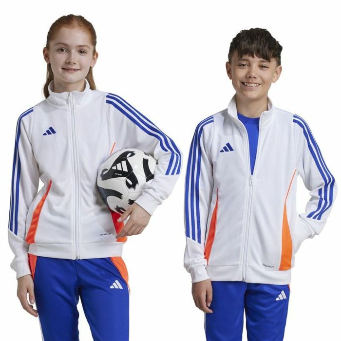 Chaqueta Deportiva para Niños Adidas Tiro24 Training Blanco 4