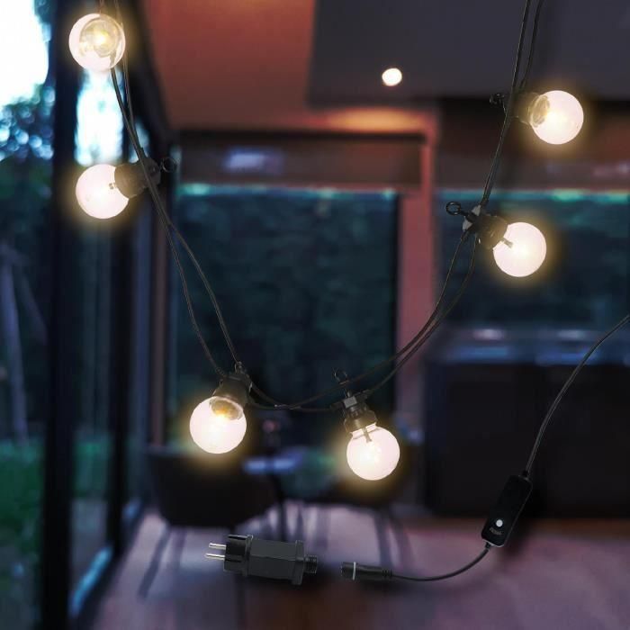 Lumi Jardin Guirnalda LED 20 Bombillas, Blanco Cálido, 8,7m para Exterior, Jardín y Terraza - Conectable y Vintage 5 Lumi Jardin Guirnalda LED 20 Bombillas, Blanco Cálido, 8,7m para Exterior, Jardín y Terraza - Conectable y Vintage 5