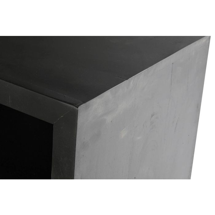 Mueble de TV DKD Home Decor Negro Ratán Madera de mango (145,5 x 40,5 x 60 cm) 7