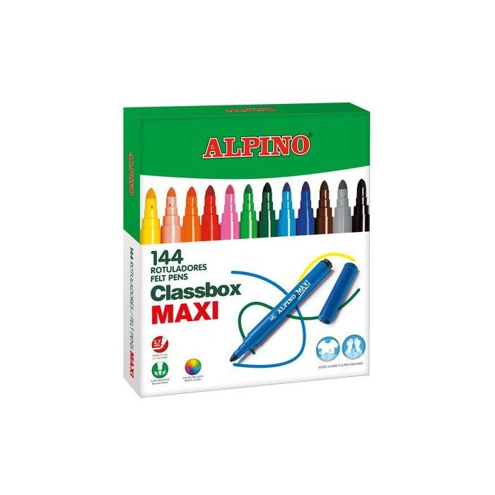 Rotulador Fibra Alpino Maxi Caja De 144
