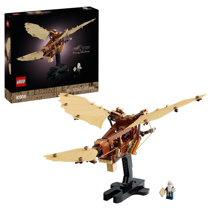 LEGO ICONS 10363 Máquina Voladora de Leonardo da Vinci, Juego Construcción, 493 Piezas, 18+ Años 5