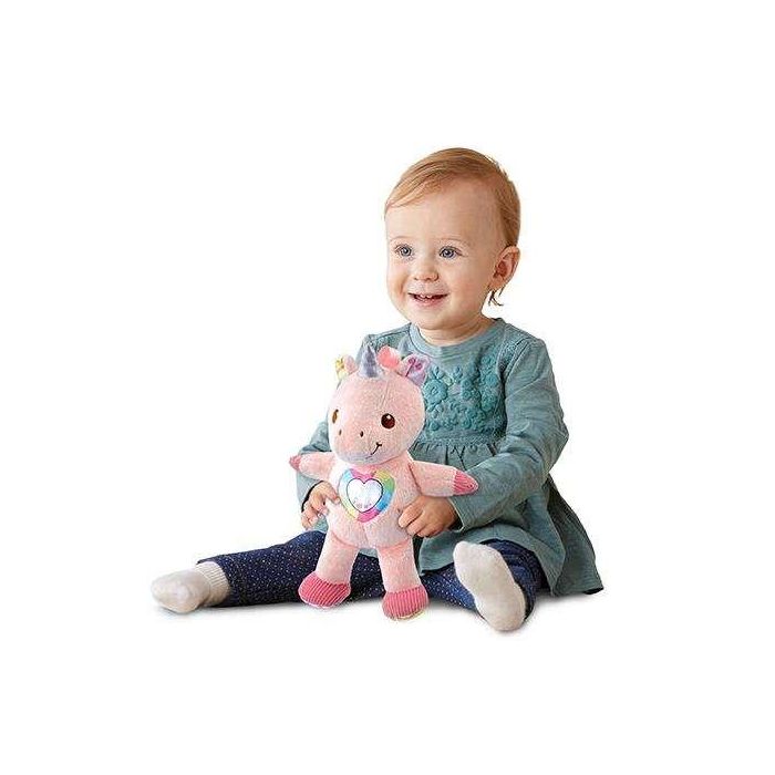 El unicornio cantarin peluche con luz sonido y diferentes texturas (3-36 meses) 20x28x12 cm 2