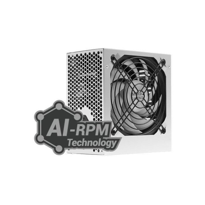 MARS GAMING Fuente de Alimentación MPIII650W 650W 85+ ATX Blanca PFC Activo 12cm 1