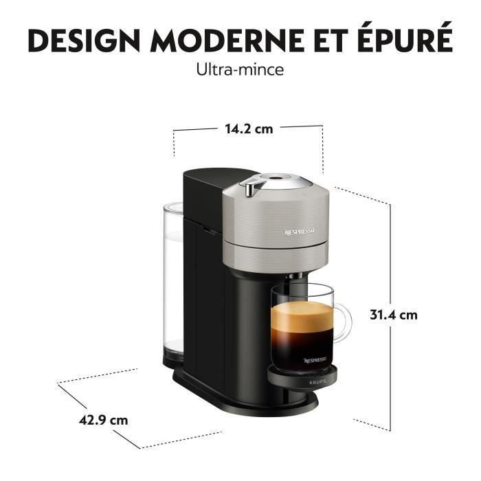 KRUPS Vertuo Next Nespresso Máquina de café espresso 1.1L gris claro YY4298FD 2