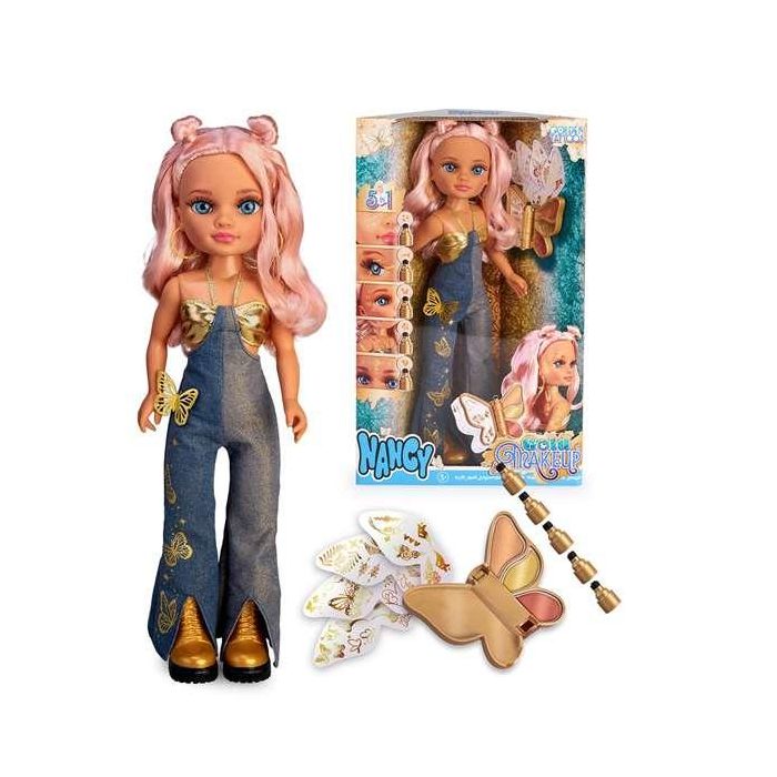 Famosa Muñeca Nancy Gold Makeup de 42 cm, Ideal para Niñas +3 Años