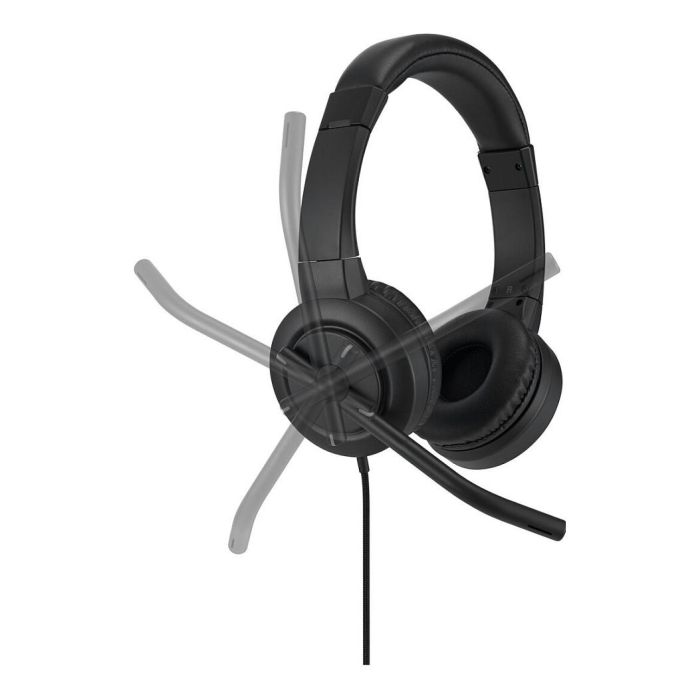 Auriculares con Micrófono Kensington H1000 Negro Auriculares con Micrófono Kensington H1000 Negro