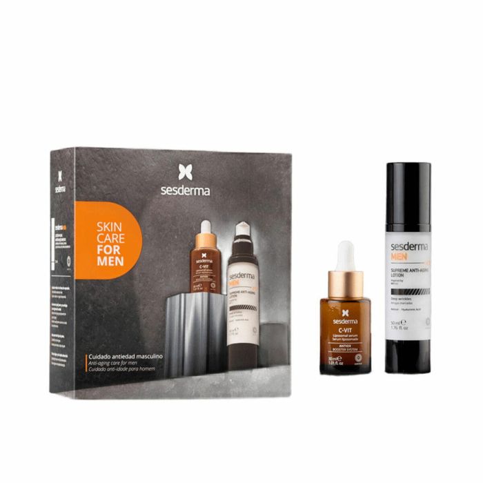 Sesderma MEN Estuche Cosmética Facial Antiedad con Retinol y Ácido Hialurónico - Set 2 Piezas para Piel Masculina