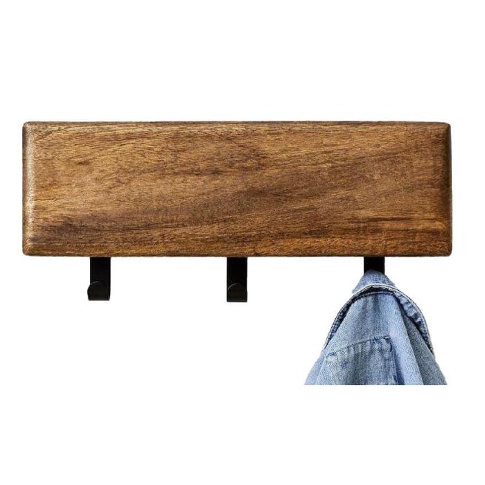 Perchero Pared Urban DKD Home Decor Marron 5 x 16 x 38 cm (2 Unidades) 3 Perchero Pared Urban DKD Home Decor Marron 5 x 16 x 38 cm (2 Unidades) 3