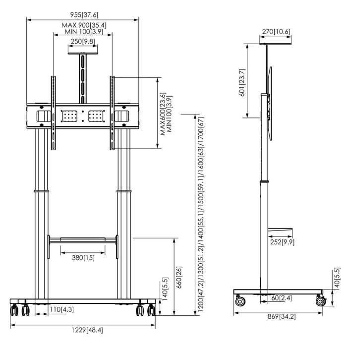 Soporte de Mesa para Pantalla Vogel's 7410410 110" 3