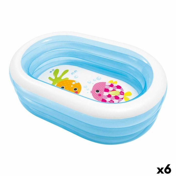 Piscina Hinchable para Niños Intex Ovalada Azul Blanco 230 L 163 x 46 x 107 cm (6 Unidades) Piscina Hinchable para Niños Intex Ovalada Azul Blanco 230 L 163 x 46 x 107 cm (6 Unidades)