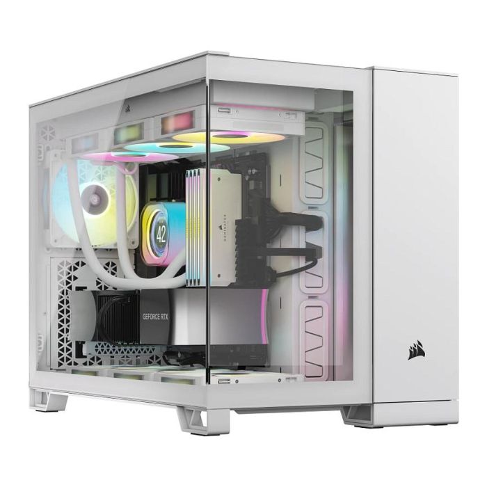Corsair 2500X RGB Midi Tower mATX Gaming Gehäuse Blanco 1