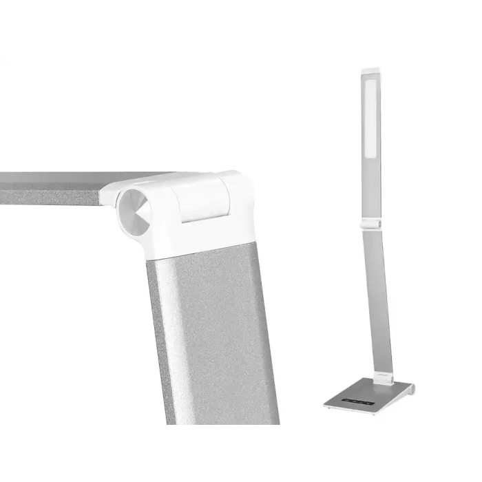 Q-connect Lámpara de Escritorio Sirio LED 13W 800 Lúmenes Táctil 3 Niveles Brillo Regulable Plata 6