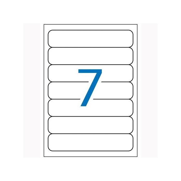 Apli Etiquetas Adhesivas Para Archivo 190x38 mm Inkjet-Láser C-Romos 7 X 25H Blanco Apli Etiquetas Adhesivas Para Archivo 190x38 mm Inkjet-Láser C-Romos 7 X 25H Blanco